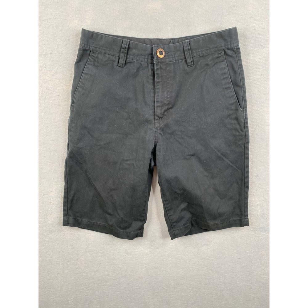 Volcom Frickin Modern Fit Chino Shorts Mens 28 Black Skate Casual A0911601